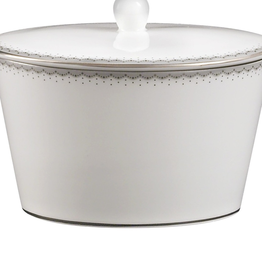 Nwt Monique Lhuillier Waterford Dentelle covered sugar and creamer